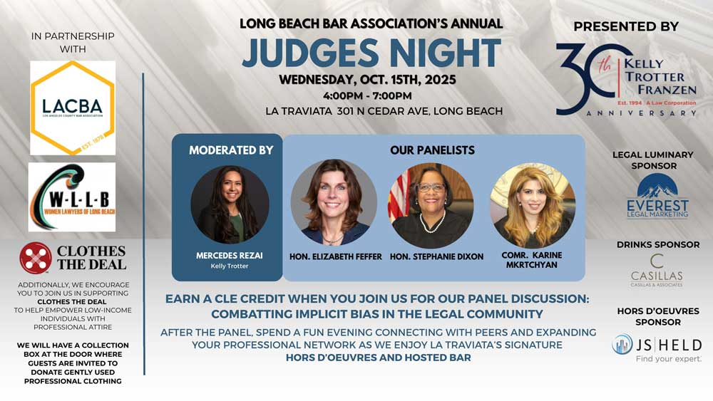 LONG BEACH BAR ASSOCIATION'S ANNUAL JUDGES NIGHT