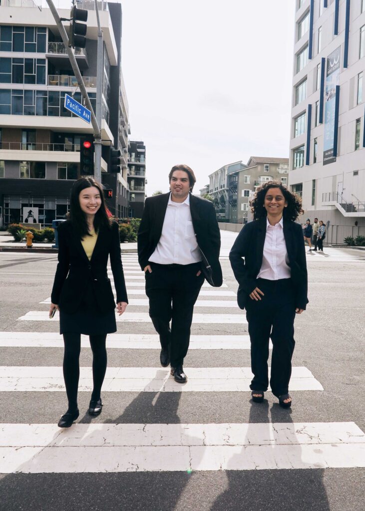 Photo of new attorneys Robert Del Toro, Kosha Doshi, and Zhao (Luna) Liu